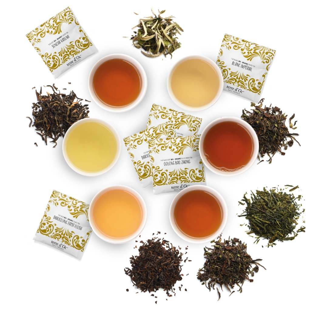 Coffret 42 sachets thés d'origine bio Terre d'Oc